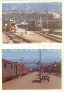Fotografia d epoca originale 1975 ca SVIZZERA Ferrovie BERNLOTSCHBERGSIMPLON Locomotiva 183 Lotto 2 foto 1