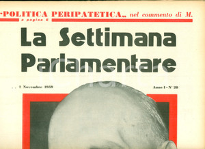 Giornale, rivista storica 1959 LA SETTIMANA PARLAMENTARE Aldo MORO nominato Segretario DC a FIRENZE 1