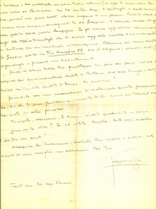 Autografo originale 1941 FIRENZE Rodolfo GAZZANIGA non riesce a pubblicare con la SONZOGNO Autografo 1