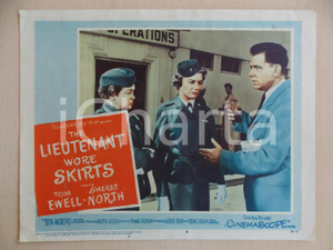 Oggetto da collezione cartaceo 1956 LIEUTENANT WORE SKIRTS Tom EWELL Alice REINHEART Jean WILLES Manifestino 1