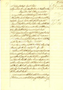 Documento originale, autentico 1862 CREMONA Contratto di mutuo tra Giuseppe Angelo CERVI  e Antonio SALOMONI 1