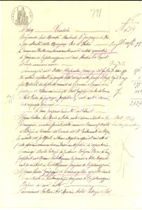 Documento originale, autentico 1899 PONTETERRA MN Mario VALLARI vende campo ALBERONE a Giuseppe FAZZI 1