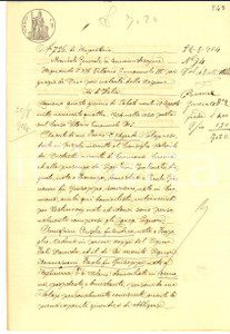 Documento originale, autentico 1904 CREMONA Mandato di amministrazione a Maria e Adelaide POLI Manoscritto 1