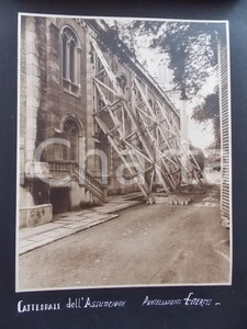 Fotografia d epoca originale 1920 ca BANGKOK Cattedrale dell Assunzione  Puntellamenti esterni Foto RARA 1