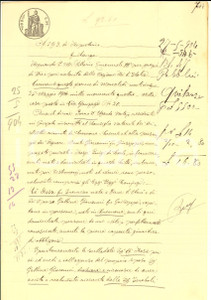 Documento originale, autentico 1904 CREMONA Quietanza di Rosa CE  a Maria FERABOLI per saldo Manoscritto 1