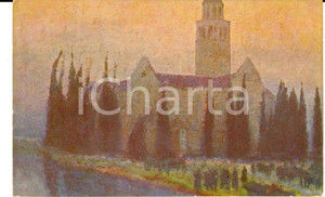 Cartolina originale da collezione 1920 ca CROCE ROSSA Cimitero di Aquileia Cartolina IV Guerra Indipendenza 1