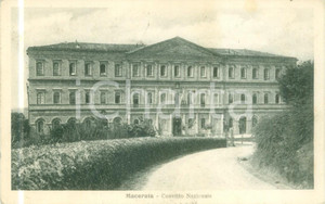 Cartolina originale da collezione 1919 MACERATA La facciata del Convitto Nazionale Cartolina FP VG 1