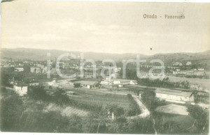 Cartolina originale da collezione 1935 ca OVADA AL Panorama con stabilimenti Cartolina postale FP NV 1