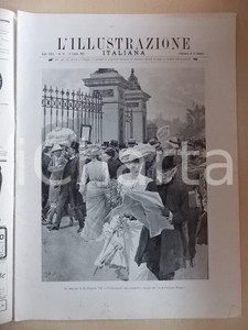 Giornale, rivista storica 1902 L ILLUSTRAZIONE ITALIANA Malattia di Re EDOARDO VII Sovracoperta n. 27 1