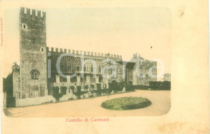 Cartolina originale da collezione 1900 ca CARIMATE CO Veduta del Castello Cartolina postale FP NV 1