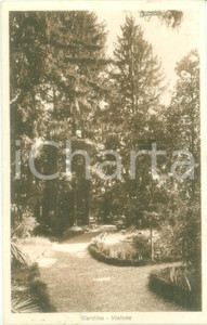 Cartolina originale da collezione 1936 MONZA Giardino e vialone del Collegio BIANCONI Cartolina FP VG 1