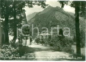 Cartolina originale da collezione 1960 ca VALPRATO SOANA TO Scorcio panoramico con ROSA DEI BANCHI Cartolina FG 1
