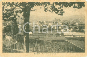 Cartolina originale da collezione 1935 ca OVADA AL Panorama centrale dal colle Cartolina FP VG 1