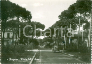 Cartolina originale da collezione 1952 FIUMICINO RM Viale delle Rose a FREGENE Cartolina FG VG 1