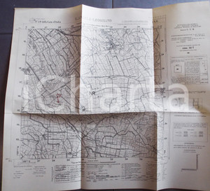 Mappa, planimetria storica 1950 ca Istituto Geografico Militare CARTA D ITALIA  S. ANGELO LODIGIANO Mappa 1 Mappa, planimetria storica 1950 ca Istituto Geografico Militare CARTA D ITALIA  S. ANGELO LODIGIANO Mappa 1