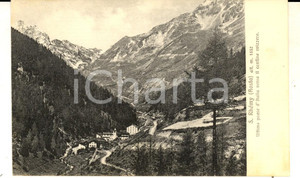 Cartolina originale da collezione 1920 SAINTRHEMYENBOSSES AOSTA Ultimo Paese sul confine Cartolina FP NV 1