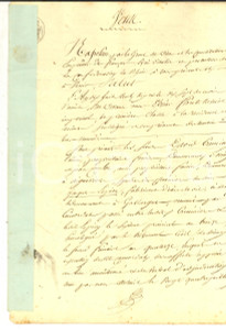 Documento originale, autentico 1811 GALLARGUESLEMONTUEUX David CREMIEUX vende podere a Henri BERARD 1