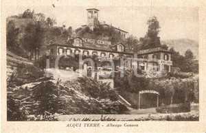Cartolina originale da collezione 1965 ACQUI TERME AL Panorama con Albergo GENOVA Cartolina FP VG 1