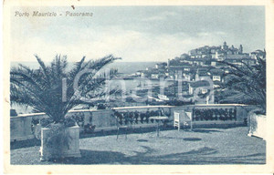 Cartolina originale da collezione 1950 ca PORTO MAURIZIO IM Panorama con tavolino Cartolina FP NV 1