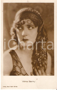 Cartolina originale da collezione 1925 ca CINEMA Attrice Vilma BANKY in costume da zingara Cartolina FP NV 1