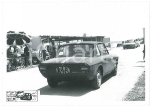 Fotografia d epoca originale 1966 RALLY II Trofeo del CONERO Lancia Fulvia coupÃ© ai box JOLLY CLUB Foto 1
