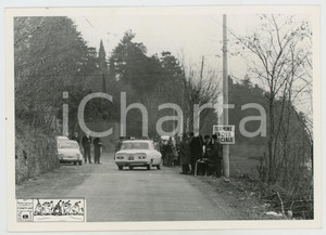 Fotografia d epoca originale 1966 CERRETO LAGHI 15Â° Autoraduno Sciatorio JOLLY CLUB Termine Prova ufficiale 1