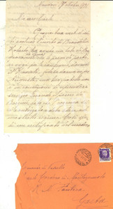 Manoscritto, lettera originale 1931 MONDOVI  Lettera a Carlo CORDERO DI MONTEZEMOLO dalla madre Autografo 1