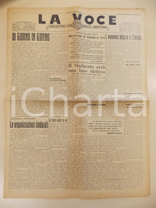 Giornale, rivista storica 1943 PADOVA LA VOCE L economia bulgara e l Europa  Il Sindacato Giornale 1
