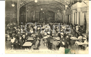 Cartolina originale da collezione 1910 ca AIXLESBAINS OpÃ©ra en plein air Ã  la Villa des Fleurs Carte postale 1
