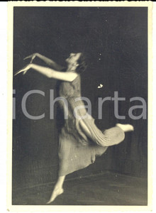Fotografia d epoca originale 1937 VICENZA DANZA Tusnelda RISSO durante le prove de I sette contro Tebe 1