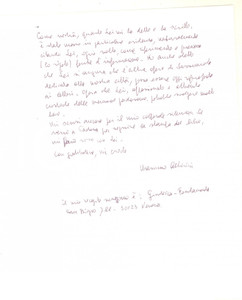 Autografo originale 1991 ANDALO Massimo ALBERINI al lavoro su Michele Savonarola Autografo 1