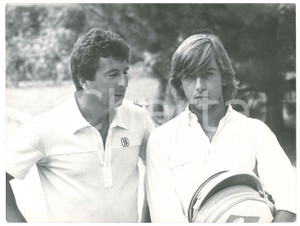 Fotografia d epoca originale 1980 ca TENNIS  COPPA DAVIS Vittorio CROTTA Luca BOTTAZZI Foto 24x18 cm 1