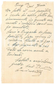 Autografo originale 1940 CICLISMO Lettera Enrico VILLA manager pro corridore Enrico MOLLO Autografo 1