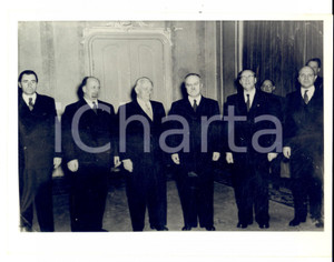 Fotografia d epoca originale 1954 BERLINO OVEST Vjačeslav MOLOTOV ricevuto da GROMYKO, ULBRICHT, PIECK Foto 1