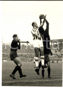 Fotografia d epoca originale 1959 CALCIO SERIE A JUVENTUSGENOA Parata Lorenzo BUFFON su John CHARLES Foto 1