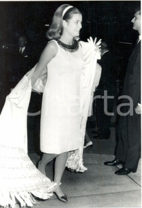 Fotografia d epoca originale 1967 MONACO Principessa Grace incinta all uscita di un teatro  Foto DANNEGGIATA 1