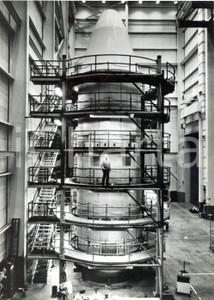 Fotografia d epoca originale 1972 CALIFORNIA Veduta dell incastellatura del Centauro Lockheed Corporation 1