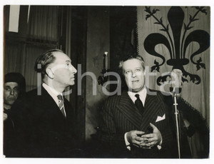 Fotografia d epoca originale 1950 ca GENOVA  Ricevimento a Palazzo Tursi  Sindaco Vittorio PERTUSIO Foto 1