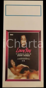 Materiale cinematografico d’epoca 1979 LOVE YOU! Annette HAVEN Wade NICHOLS John DEREK Manifesto 32x70 cm 1