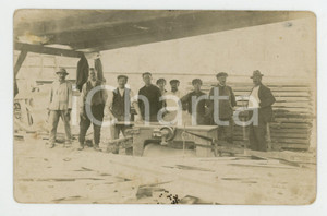 Fotografia d epoca originale 1910 ca METZENCOUTURE Ouvriers de l entreprise BONFILS & TORREL Photo 1