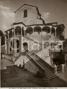 Fotografia d epoca originale 1935 ca VARALLO SESIA Collegiata di San Gaudenzio Foto artistica ALINARI 20x25 1