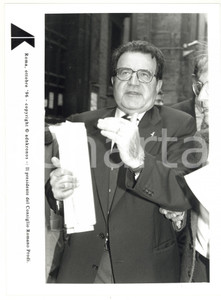 Fotografia d epoca originale 1996 ROMA Romano PRODI  Ritratto del presidente del Consiglio Foto 17x24 cm 1