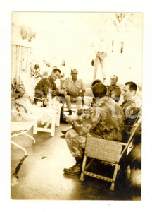 Fotografia d epoca originale 1966 N  DALATANDO ANGOLA Ten. col. GALHARDO nella sua casa  Foto 12x9 cm 1