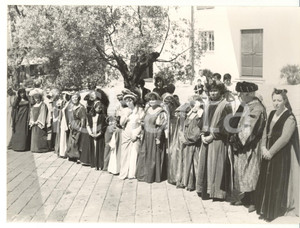 Fotografia d epoca originale 1992 GENOVA Piazza Giacomo Matteotti  Rievocazione storica Foto VINTAGE 24x18 1