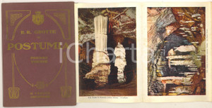 Materiale pubblicitario d’epoca 1910 ca TURISMO POSTUMIA SLOVENIA Le Regie Grotte  12 vedute artistiche 1