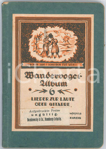 Libro, pubblicazione d epoca 1925 ca Adolf HASELER Lieder zur Laute oder Gitarre  Wandervogel Album 6 1