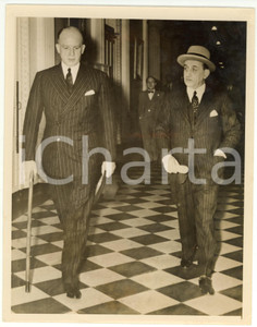 Fotografia d epoca originale 1940 WASHINGTON Sumner Welles e principe Ascanio Colonna VERA FOTO cm 18 x 23 1