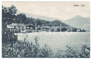 Cartolina originale da collezione 1930 ca COLICO LC Lido e Lago di Como  Cartolina FP NV 1