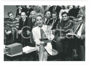 Fotografia d epoca originale 1985 ca  RAI TV ITALIA Luisa RIVELLI  Ritratto 1 Foto 24x18 cm 1