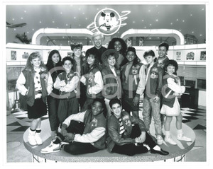Fotografia d epoca originale 1989 DISNEY CHANNEL  MICKEY MOUSE CLUB Stephen FIELDS Mowava PRYOR Mouseketeers 1